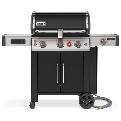 Weber Genesis EX-335 Outdoor Stainless Steel 3 Burner Natural Gas Grill, Black - VMInnovations