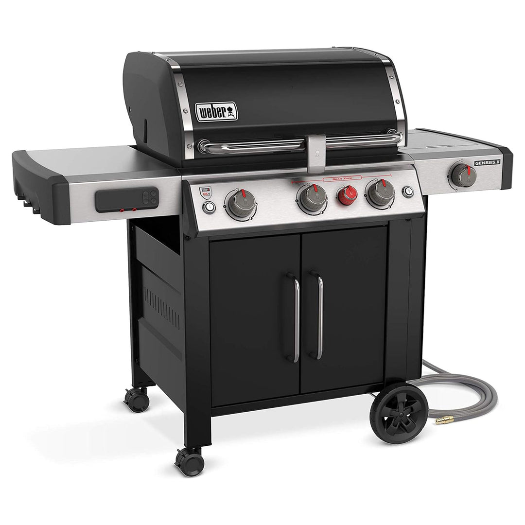 Weber Genesis EX-335 Stainless Steel 3 Burner Natural Gas Grill, Black(Open Box) - VMInnovations