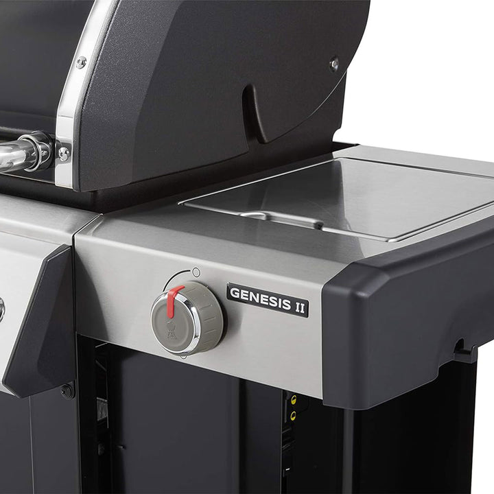 Weber Genesis EX-335 Stainless Steel 3 Burner Natural Gas Grill, Black(Open Box) - VMInnovations