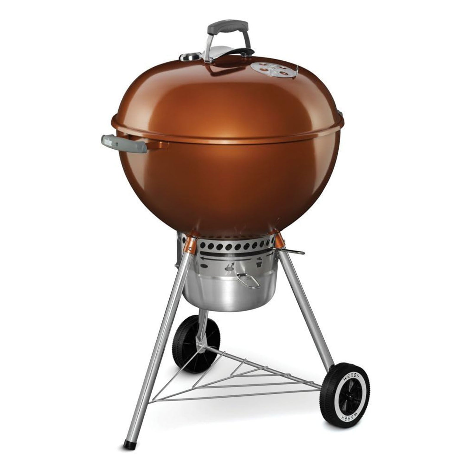 Weber Original 22 Inch Premium Charcoal Grill w/Superior Heat Retention, Copper - VMInnovations