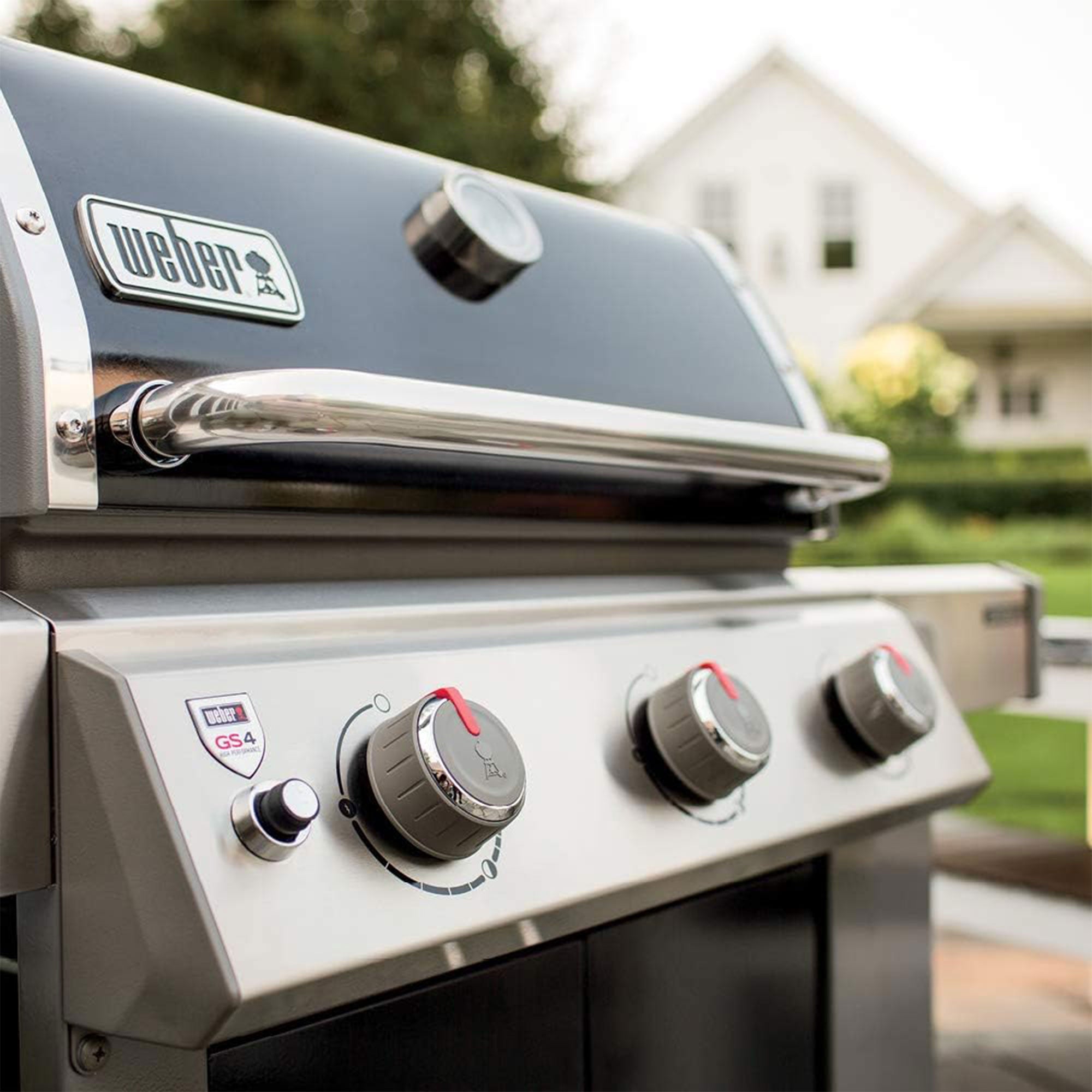 Weber Genesis II E-315 Outdoor Stainless Steel 3 Burner Natural Gas Grill, Black - VMInnovations