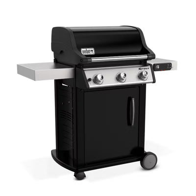 Weber 529 Square Inch Freestanding Cast Iron Natural Gas Grill, Black (Open Box) - VMInnovations
