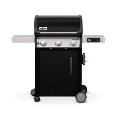 Weber Spirit 529 Sq Inch Freestanding Cast Iron Natural Gas Grill, Black (Used)