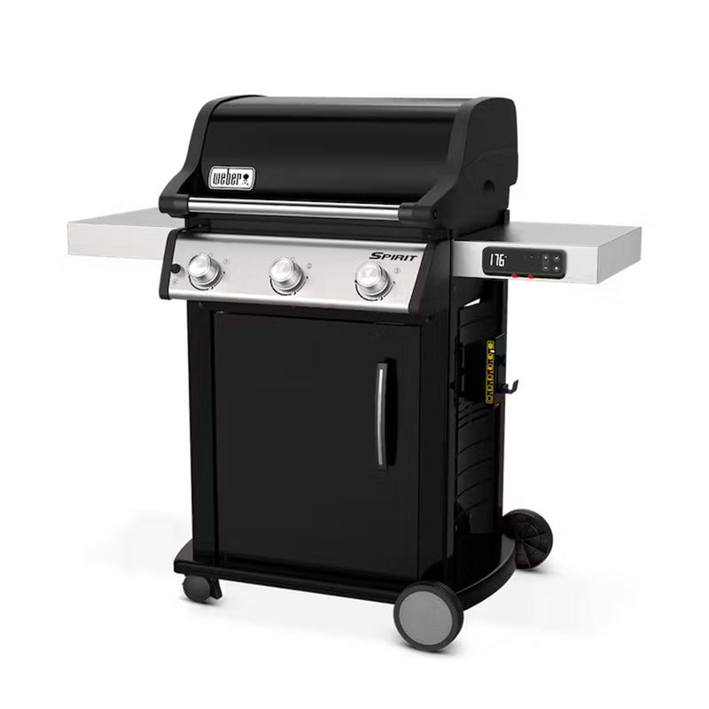 Weber 529 Square Inch Freestanding Cast Iron Natural Gas Grill, Black (Open Box)