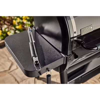 Weber SmokeFire Sear ELX4 Outdoor 24" Wood Fire Pellet Smart Smoker Grill, Black - VMInnovations