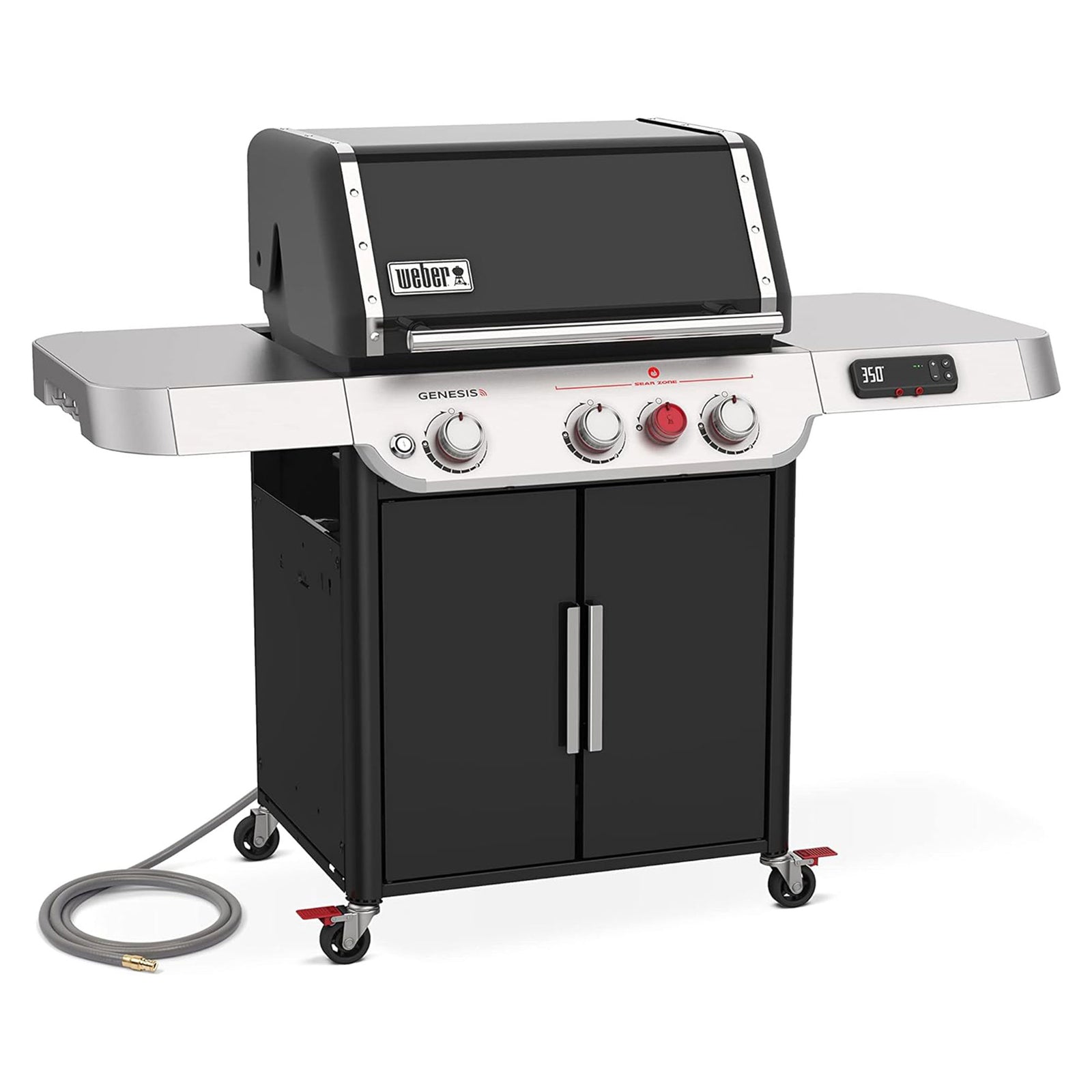 Weber Genesis EX-325s Outdoor 3 Burner Smart Natural Gas Barbecue Grill, Black - VMInnovations