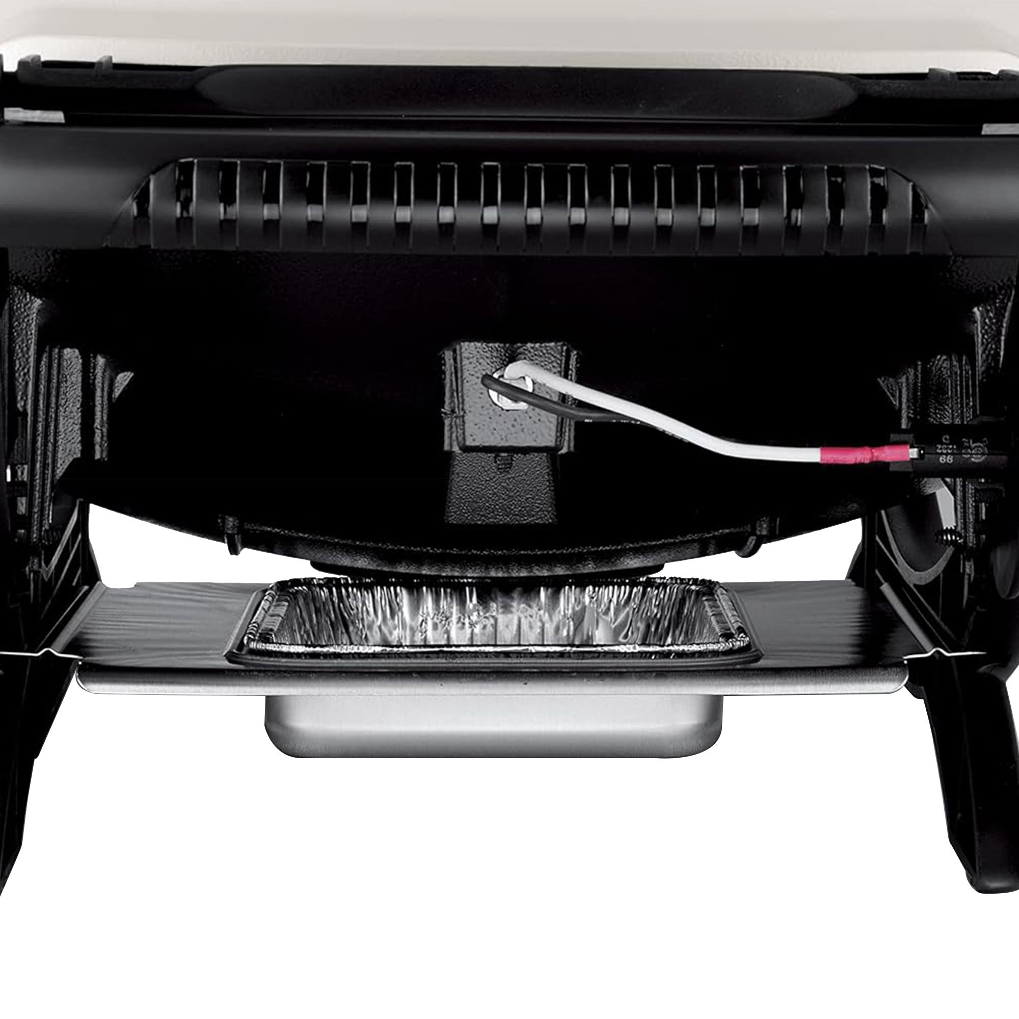 Weber Q 2000 Aluminum Portable 12,000 BTU Liquid Propane Gas Grill, Black/White - VMInnovations