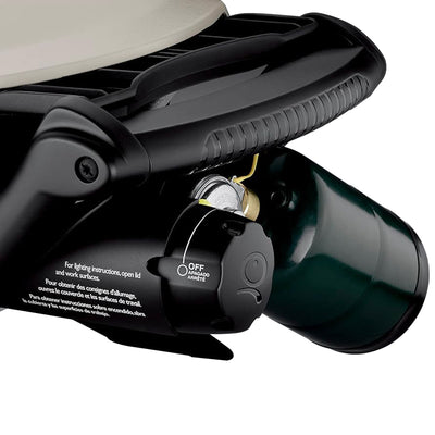 Weber Q 2000 Aluminum Portable 12,000 BTU Liquid Propane Gas Grill, Black/White - VMInnovations