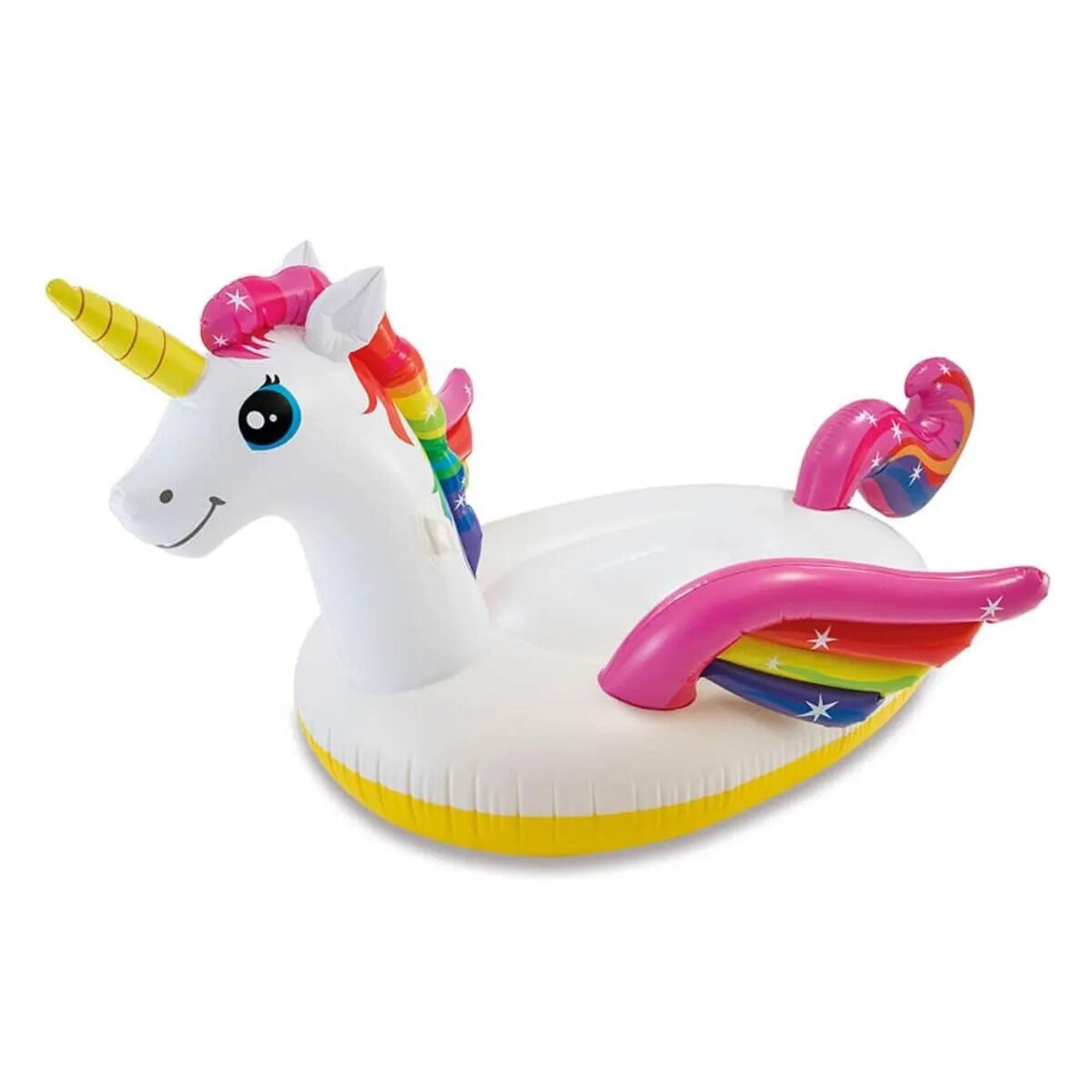 Intex Durable Raft Grade Vinyl Unicorn Inflatable Ride On Pool Float (Open Box) - VMInnovations