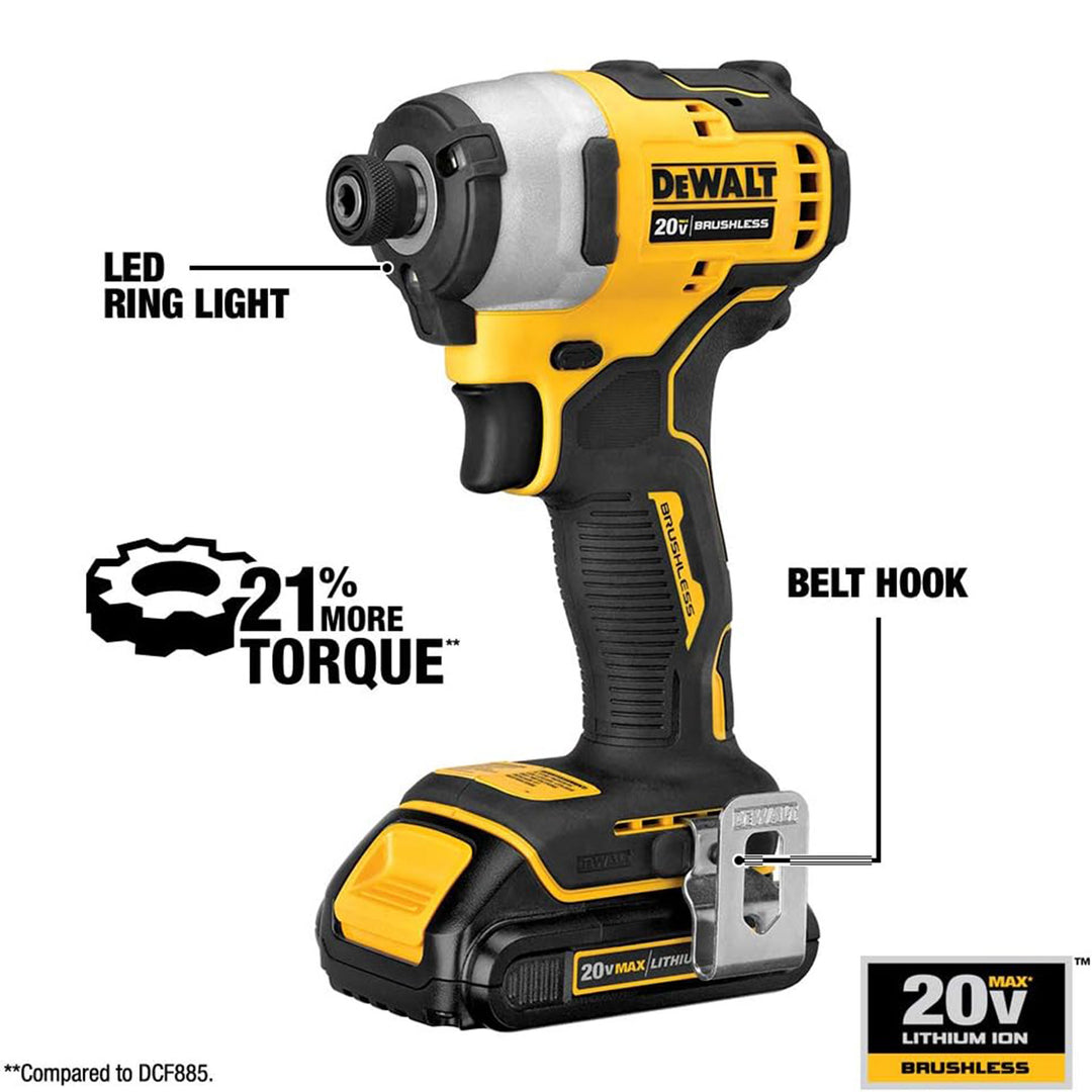 DeWalt 20 Volt MAX Brushless Cordless Drill & Impact Driver Combo Kit (Used)