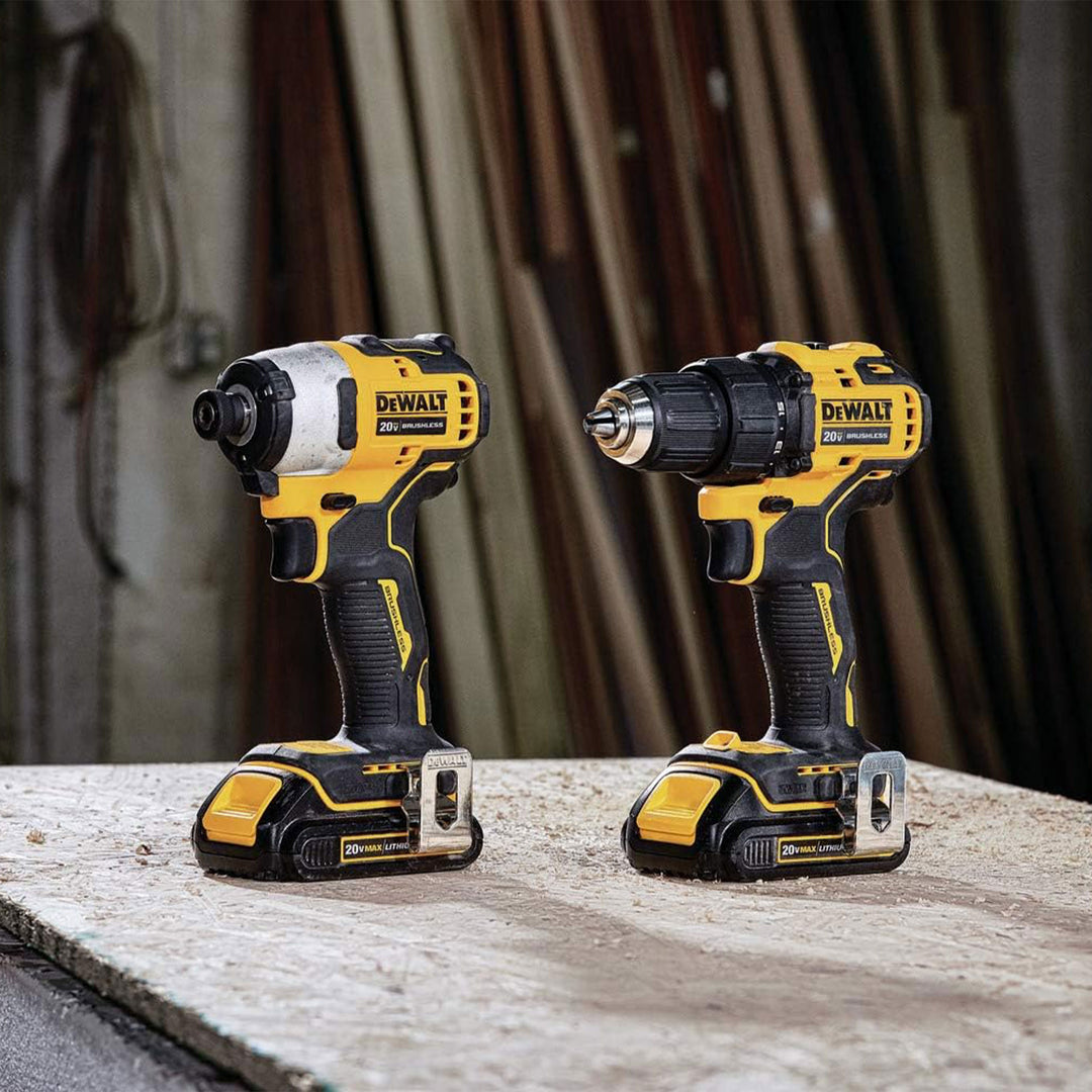 DeWalt 20 Volt MAX Brushless Cordless Drill & Impact Driver Combo Kit (Used)