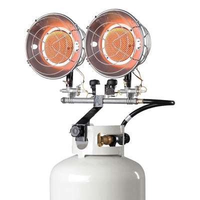 Mr. Heater 30,000 BTU 2 Burner Propane Tank Top Heater Lamp with Auto Shut Off - VMInnovations
