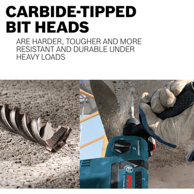 Bosch 0.75 In x 8 In SDS-Plus Bulldog Rotary Hammer Bit w/Centric Tip (Open Box) - VMInnovations