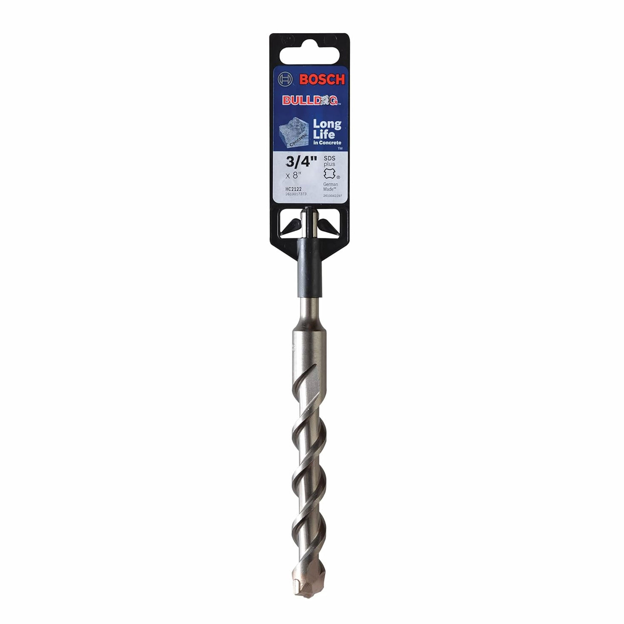 Bosch 0.75 In x 8 In SDS-Plus Bulldog Rotary Hammer Bit w/Centric Tip (Open Box) - VMInnovations