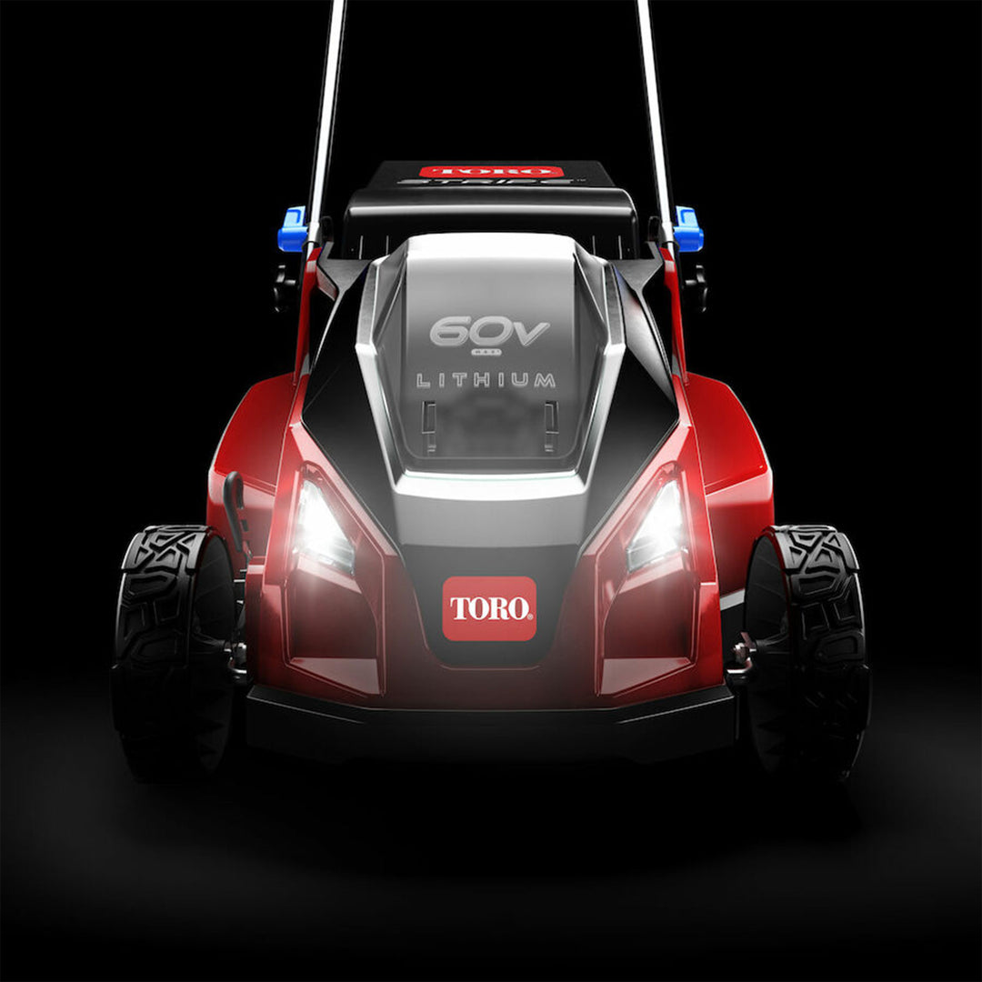 Toro Foldable 60V21" Stripe Electric Self Propelled Mower w/Headlights(Open Box)
