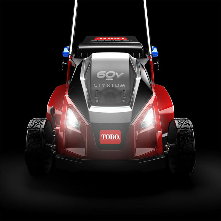 Toro Foldable 60V21" Stripe Electric Self Propelled Mower w/Headlights(Open Box)