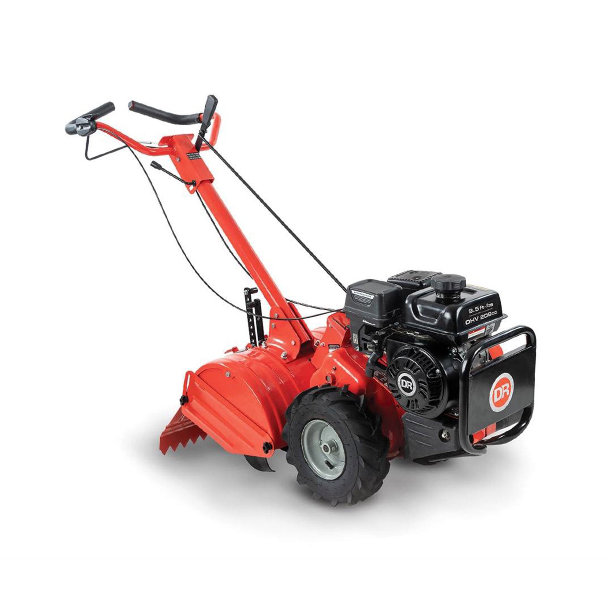 DR 11 Inch Rear Tine Walk Behind Rototiller Tiller with Counter Rotating Tines - VMInnovations