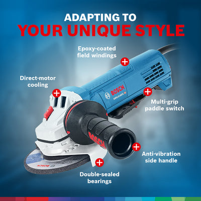 Bosch Corded Electric 4.5" Adjustable Angle Grinder w/Paddle Switch(For Parts) - VMInnovations