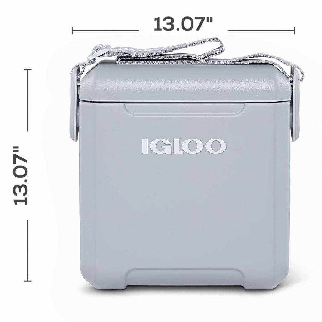 Igloo 11 Quart Tag Along Too Insulated Strapped Picnic Style Cooler, Light Gray