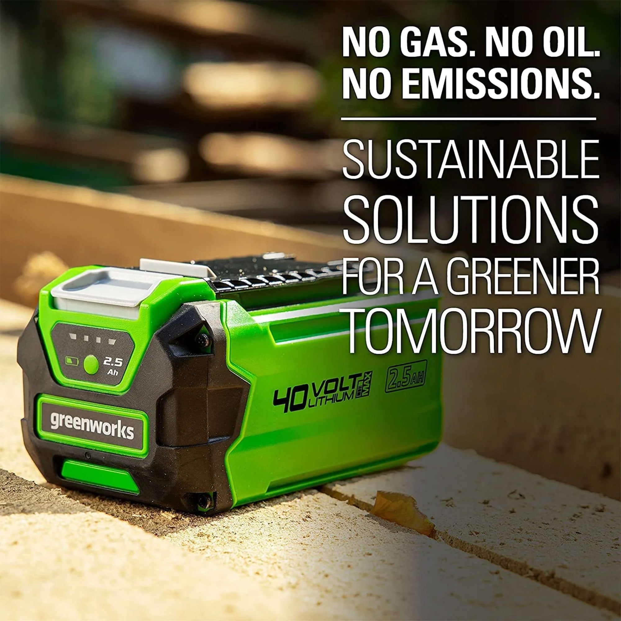 Greenworks G MAX 40 Volt 2.5Ah USB Lithium Ion Battery Powerbank, Green (Used) - VMInnovations