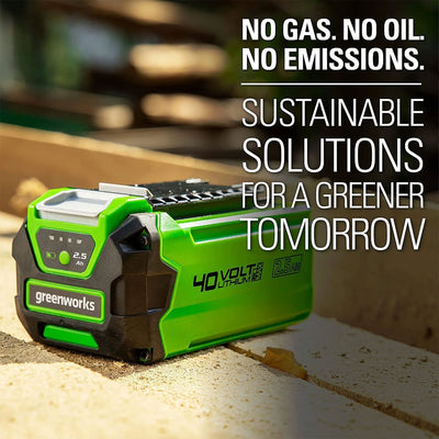 Greenworks G MAX 40 Volt 2.5Ah USB Lithium Ion Battery Powerbank, Green - VMInnovations