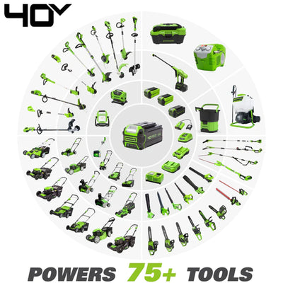 Greenworks G MAX 40 Volt 2.5Ah USB Lithium Ion Battery Powerbank, Green - VMInnovations