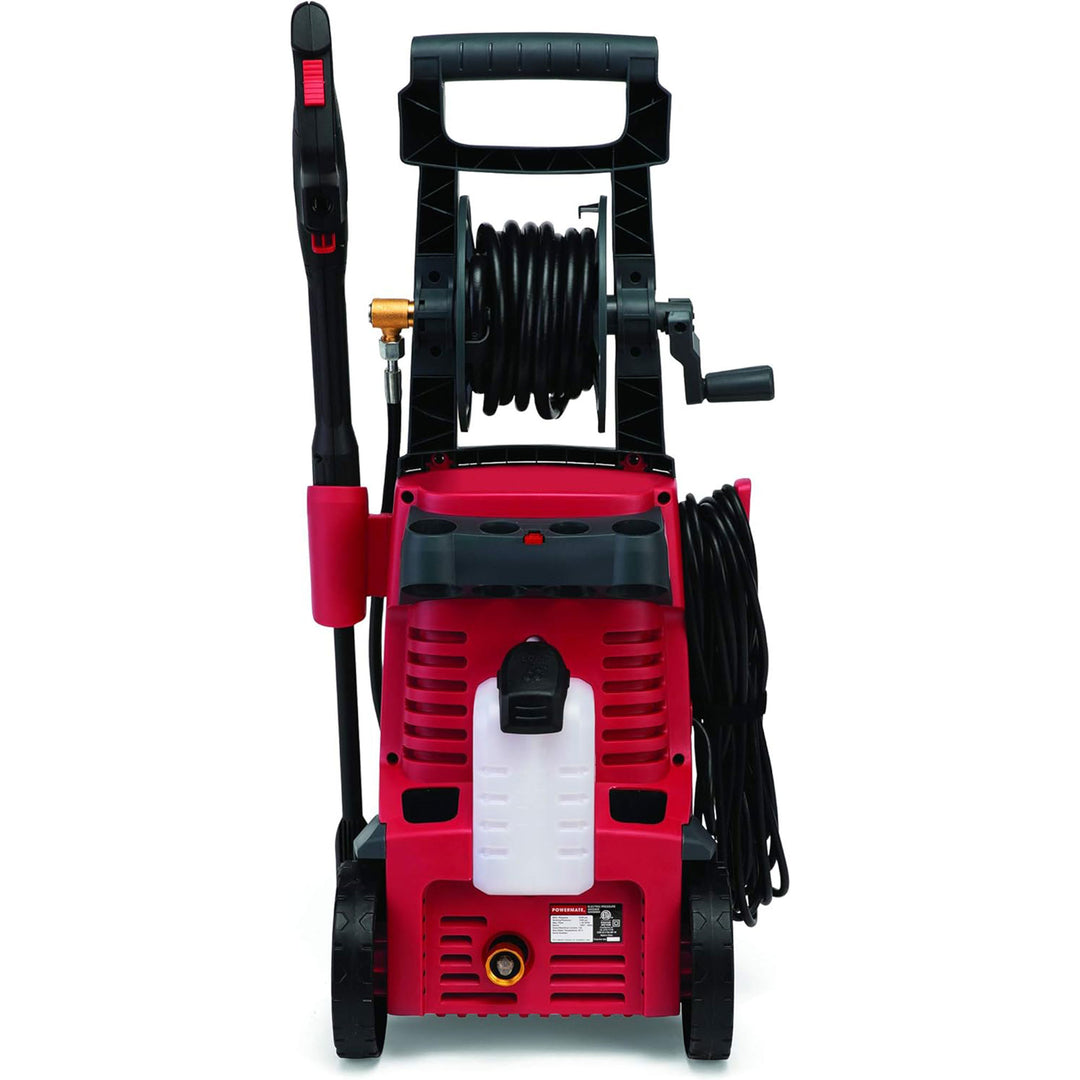 Powermate 2100 PSI Water Electric Pressure Washer w/Onboard Storage, Red (Used) - VMInnovations