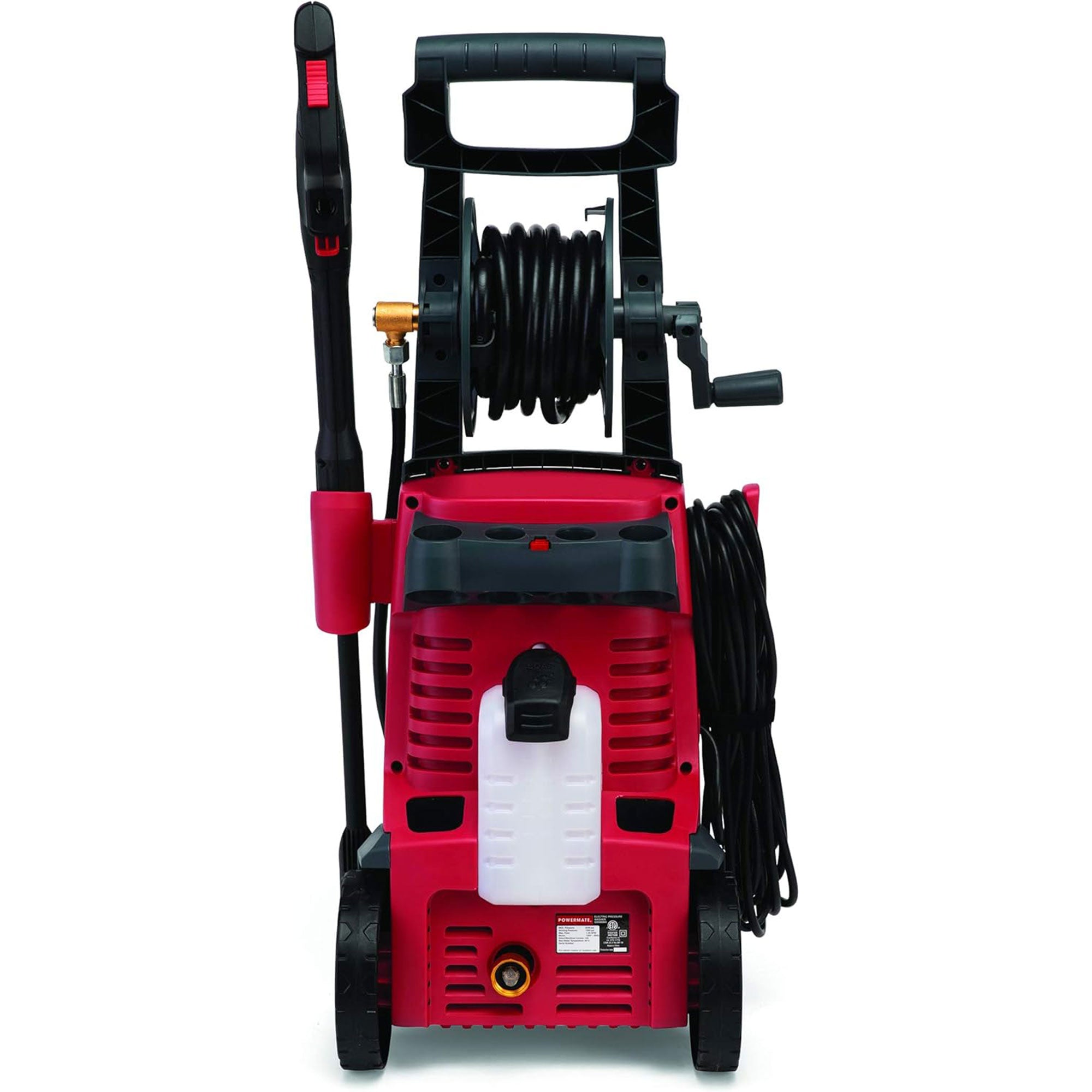 Powermate 2100 PSI Cold Water Electric Pressure Washer with Onboard Storage, Red - VMInnovations