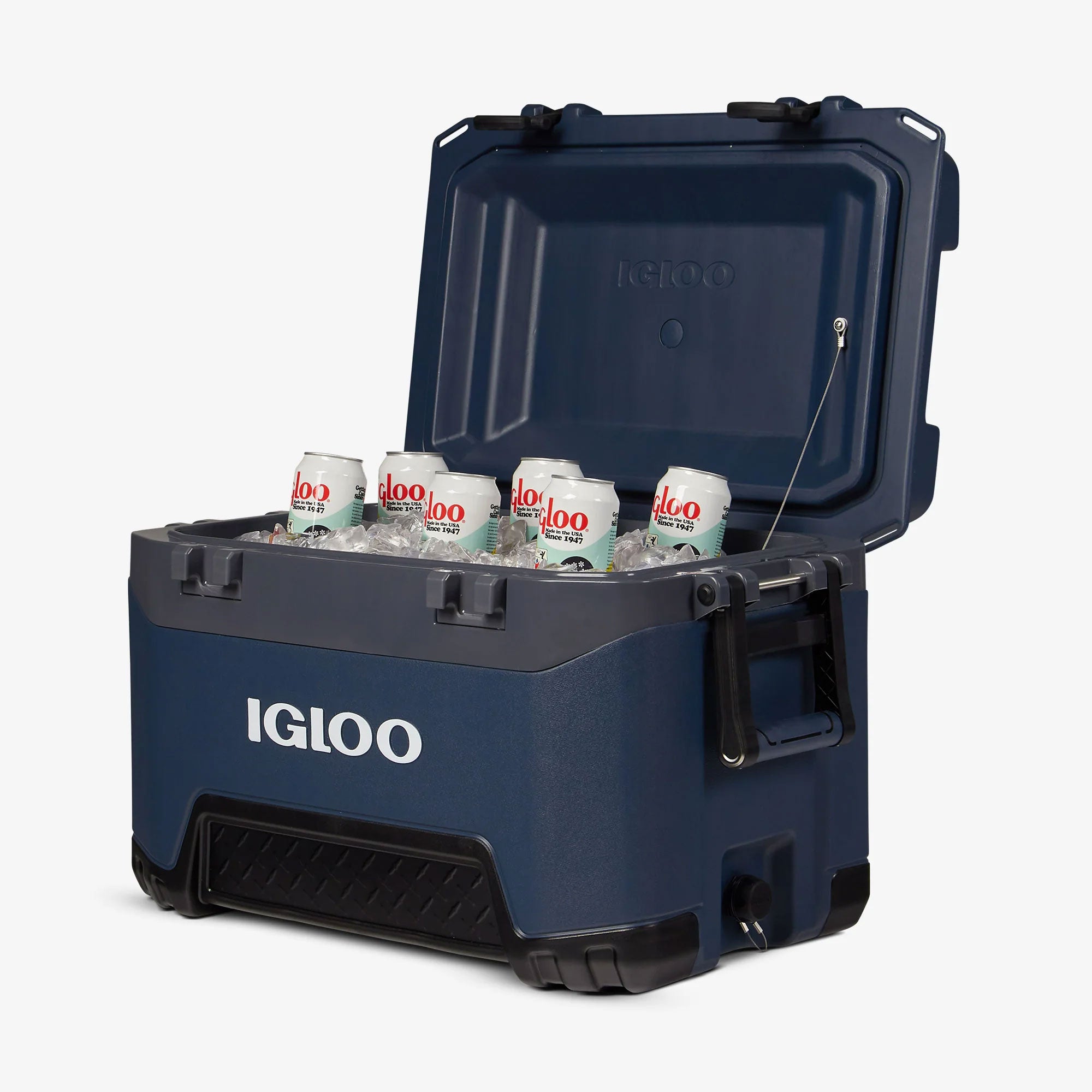 Igloo BMX 52 Qt Ice Chest Cooler with Cool Riser Technology, Rugged Blue (Used) - VMInnovations
