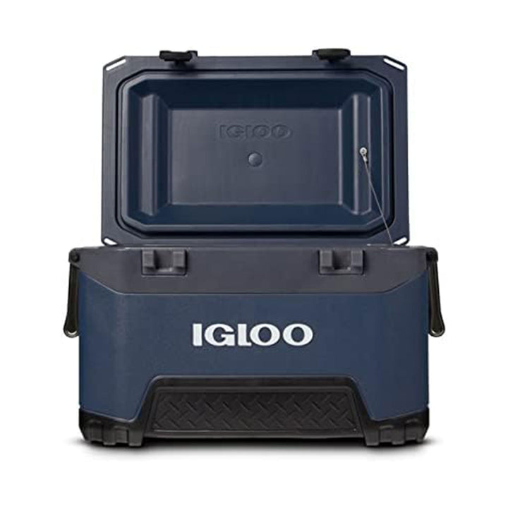 Igloo BMX 52 Qt Ice Chest Cooler with Cool Riser Technology, Rugged Blue (Used)