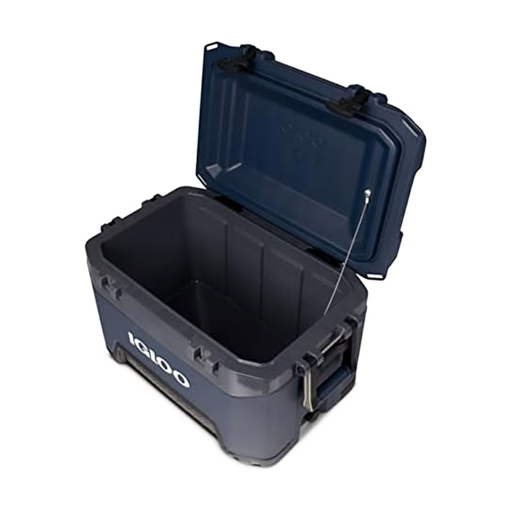 Igloo BMX 52 Quart Ice Chest Cooler with Cool Riser Technology, Rugged Blue