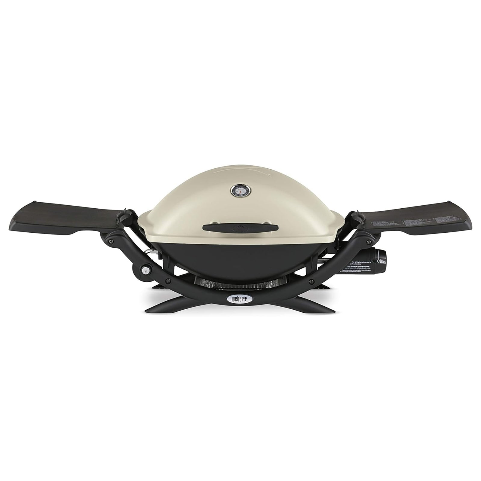 Weber Q 2200 Aluminum Portable 12,000 BTU Liquid Propane Gas Grill w/Thermometer - VMInnovations