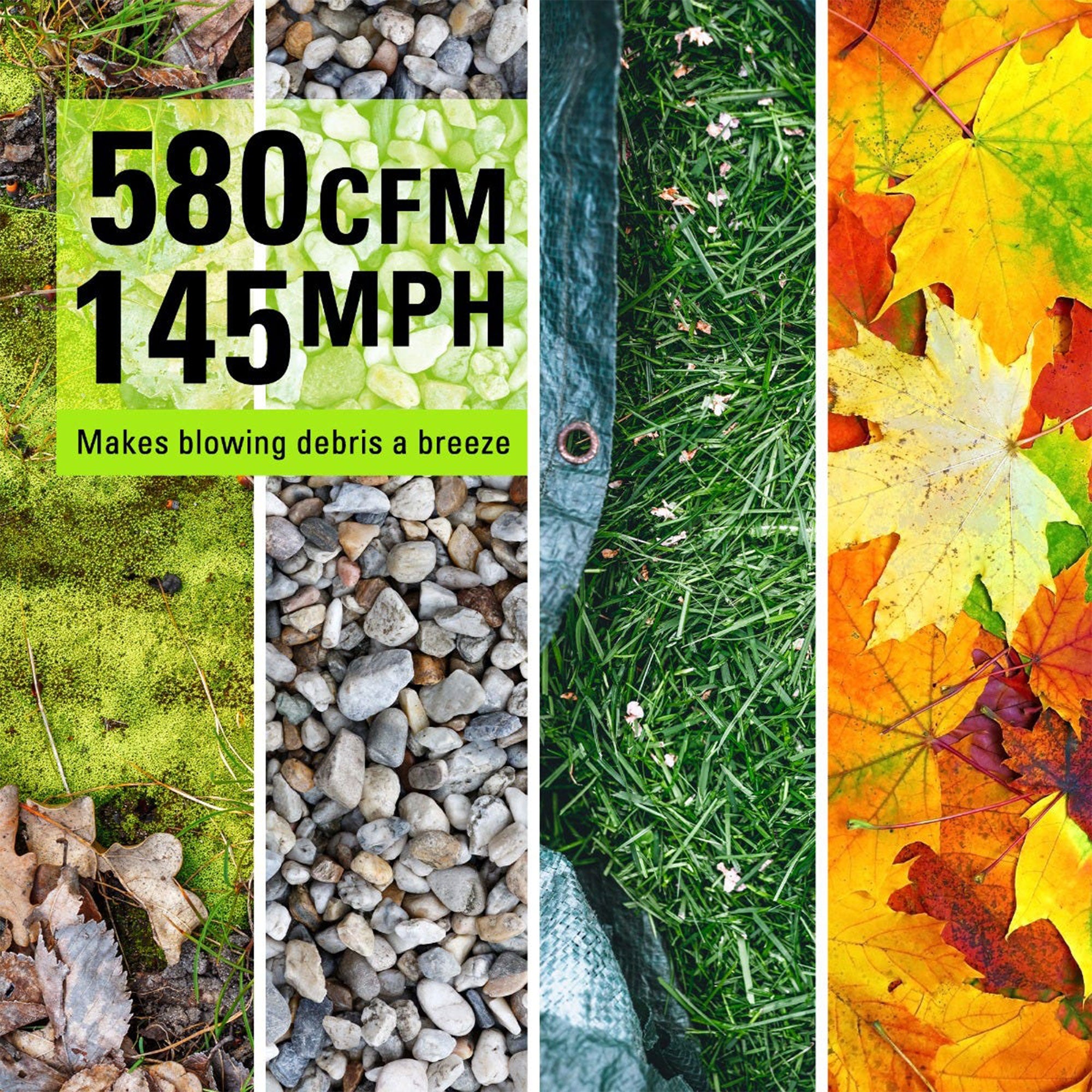 Greenworks Cordless Backpack Blower with 80 Volt 2.5Ah Battery & Charger, Green - VMInnovations