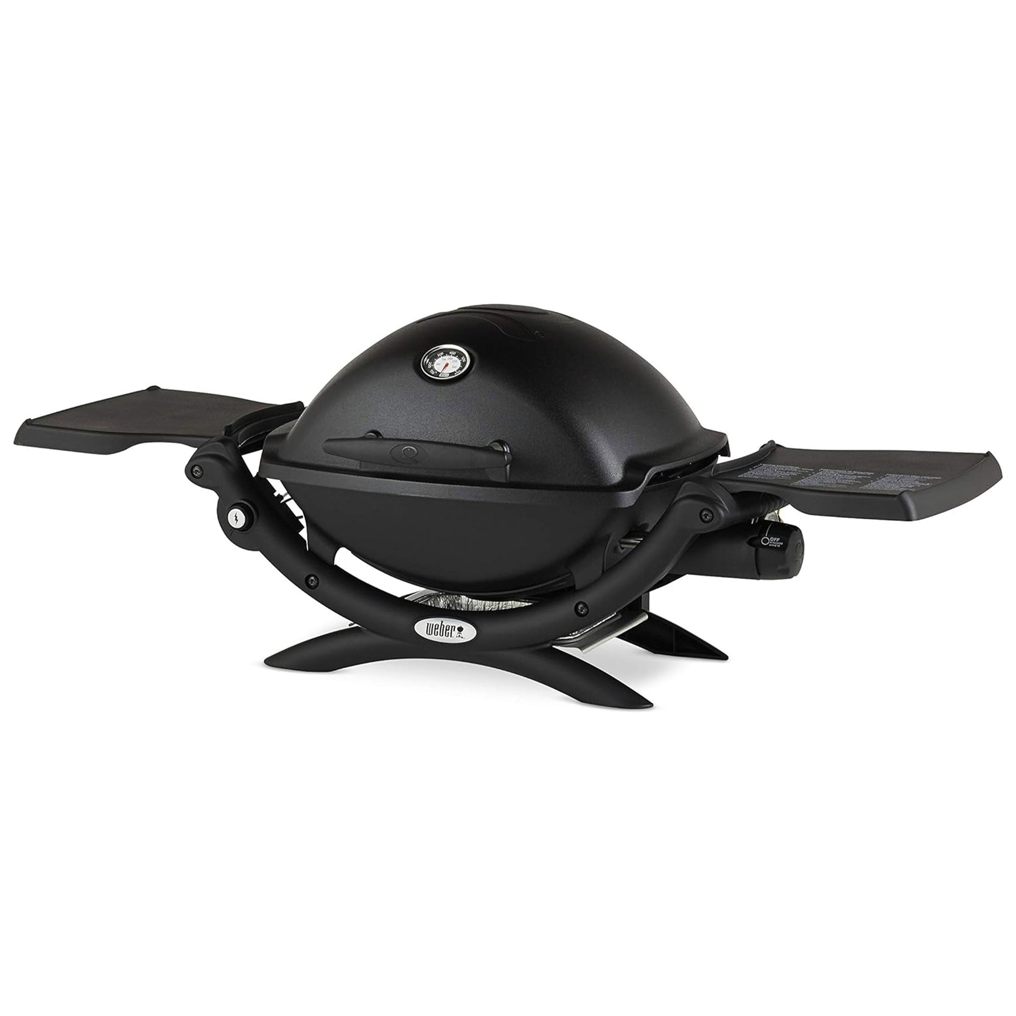 Weber Aluminum Lid Portable 8,500 BTU Liquid Propane Gas Grill, Black(For Parts)