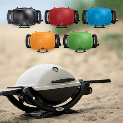 Weber Aluminum Lid Portable 8,500 BTU Liquid Propane Gas Grill, Black(For Parts)