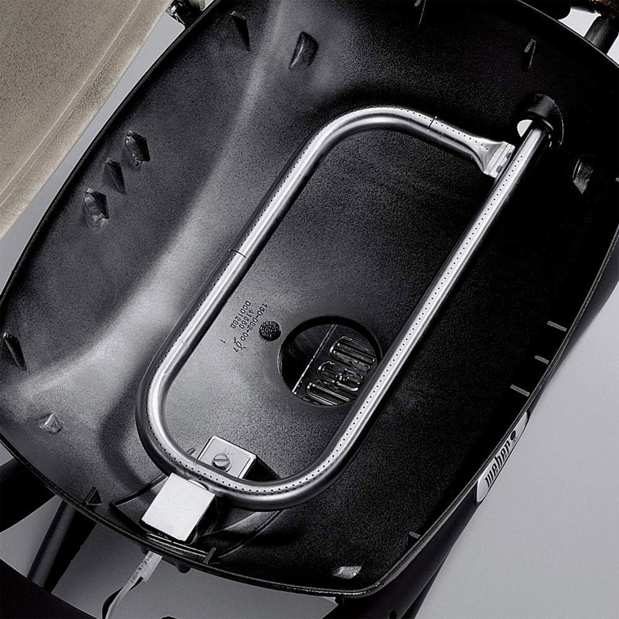 Weber Aluminum Lid Portable 8,500 BTU Liquid Propane Gas Grill, Black(For Parts)