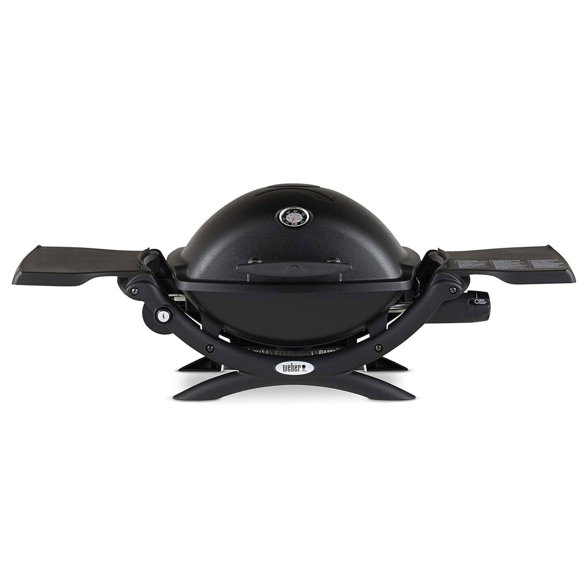 Weber Aluminum Lid Portable 8,500 BTU Liquid Propane Gas Grill, Black(For Parts)