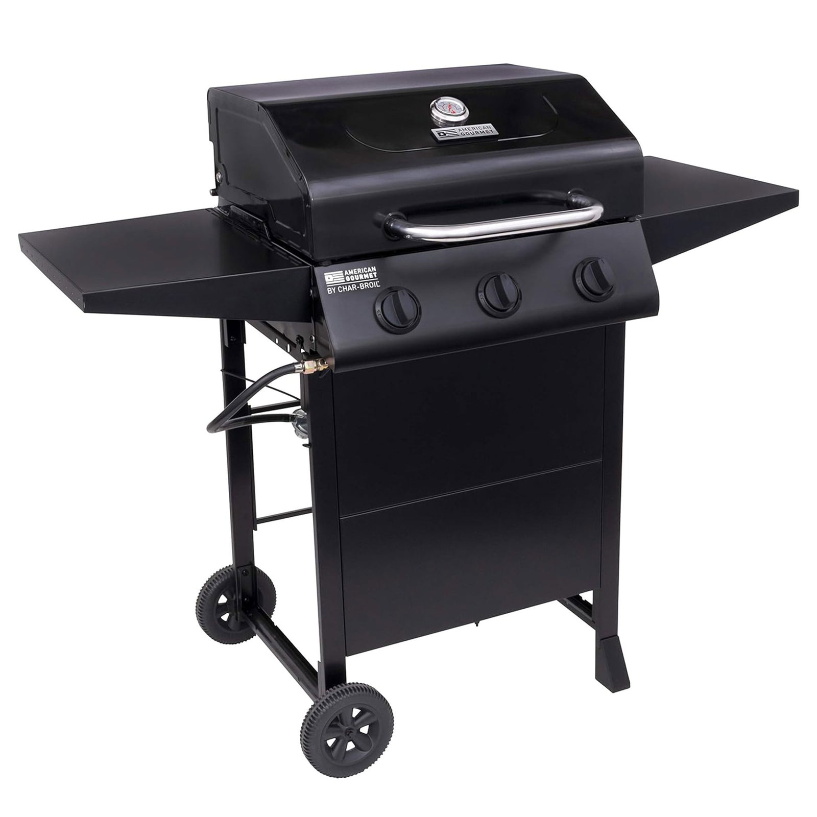 Char-Broil American Gourmet 3 Burner Cart Style Liquid Propane Gas Grill, Black - VMInnovations