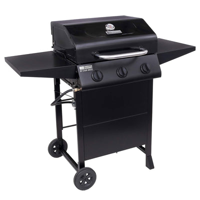 Char-Broil American Gourmet 3 Burner Cart Style Liquid Propane Gas Grill, Black - VMInnovations