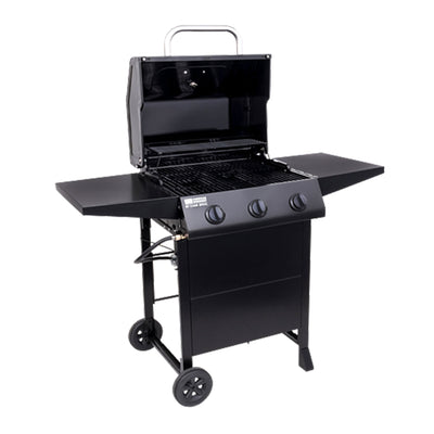 Char-Broil American Gourmet 3 Burner Cart Style Liquid Propane Gas Grill, Black - VMInnovations