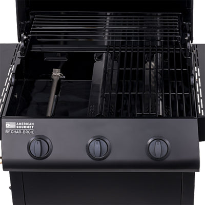 Char-Broil American Gourmet 3 Burner Liquid Propane Gas Grill, Black (For Parts)