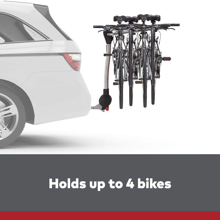 Yakima RidgeBack Tilt Away Hitch Bike Rack Holds 4 Bikes for Cars, SUVs, Trucks