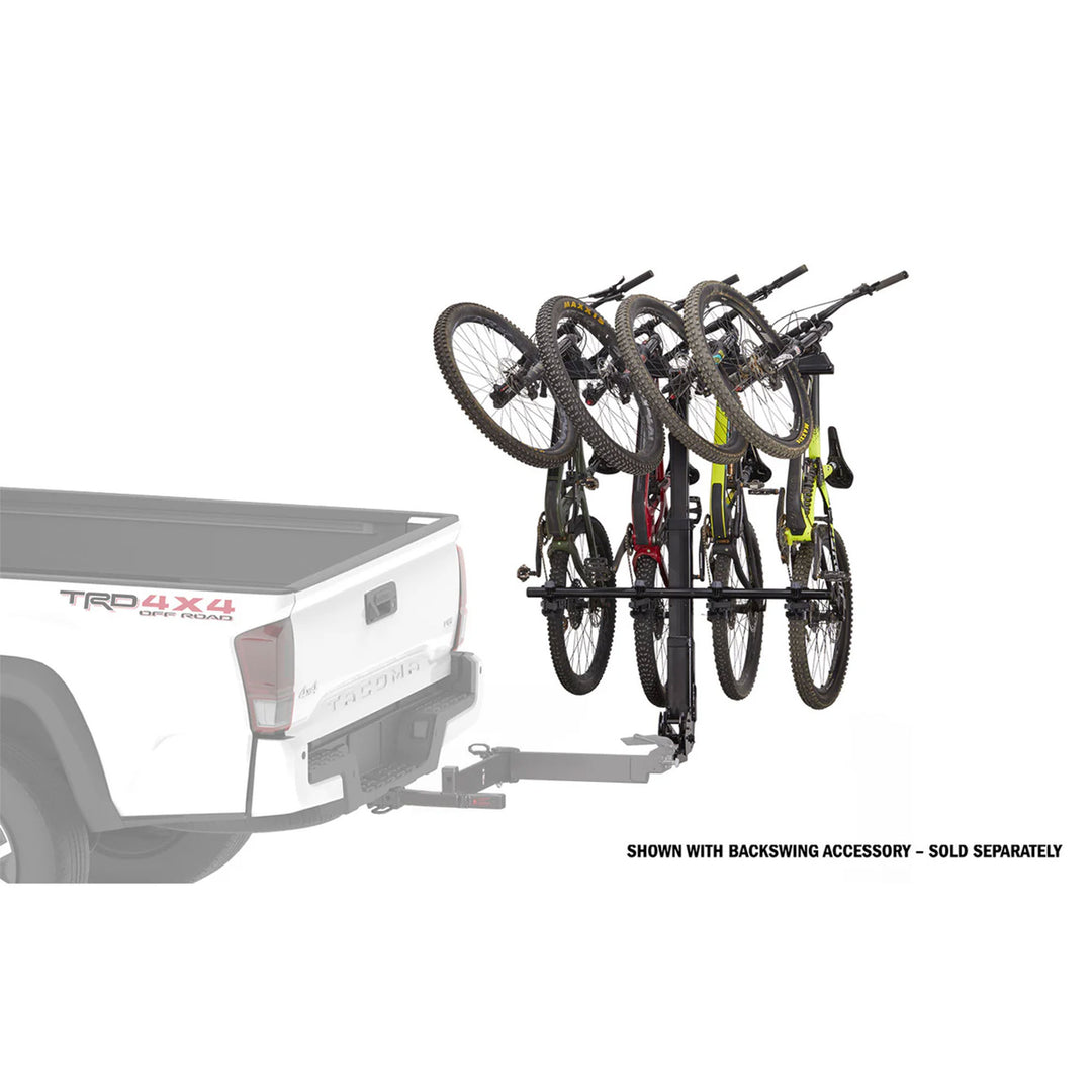 Yakima HangOver 4 Adjustable Vertical Steel Mountain Bike Hitch Rack for 4 Bikes