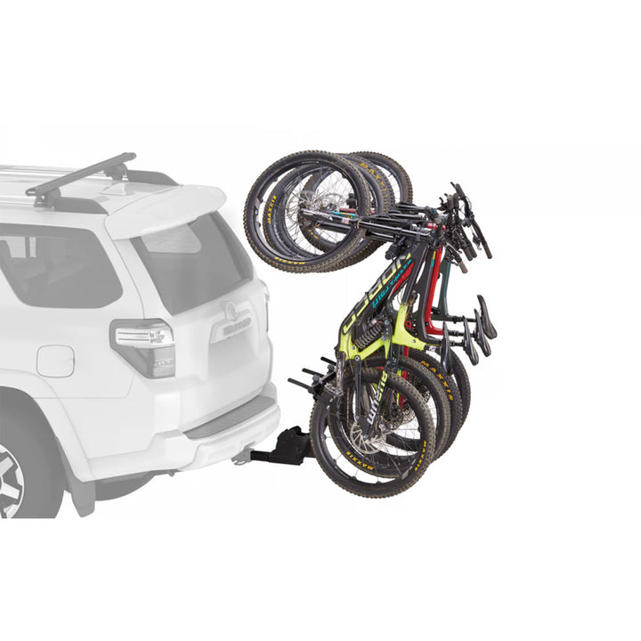 Yakima HangOver 4 Adjustable Vertical Steel Mountain Bike Hitch Rack for 4 Bikes