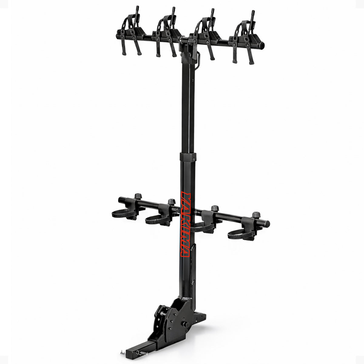 Yakima HangOver 4 Adjustable Vertical Steel Mountain Bike Hitch Rack for 4 Bikes