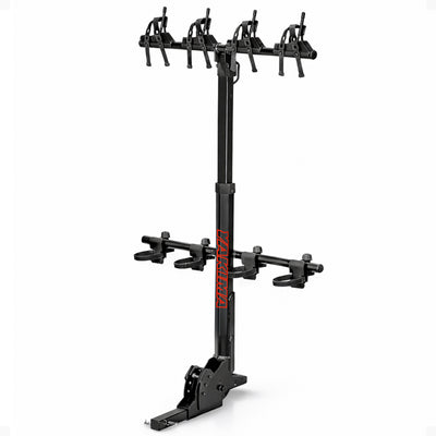Yakima HangOver 4 Adjustable Vertical Steel Mountain Bike Hitch Rack for 4 Bikes