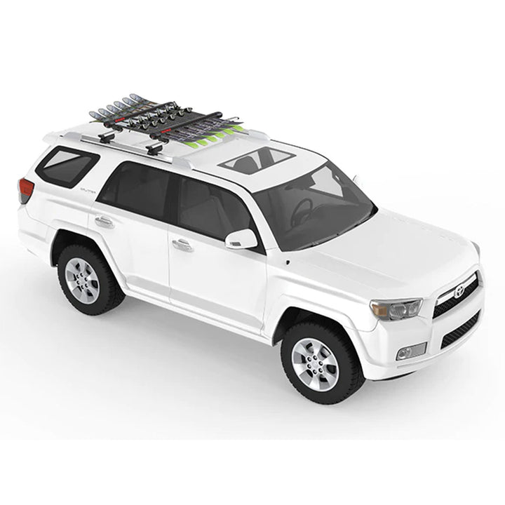 YAKIMA FatCat EVO 6 Skis or 4 Snowboards Mount Roof Rack, Fits T-Slot Crossbars