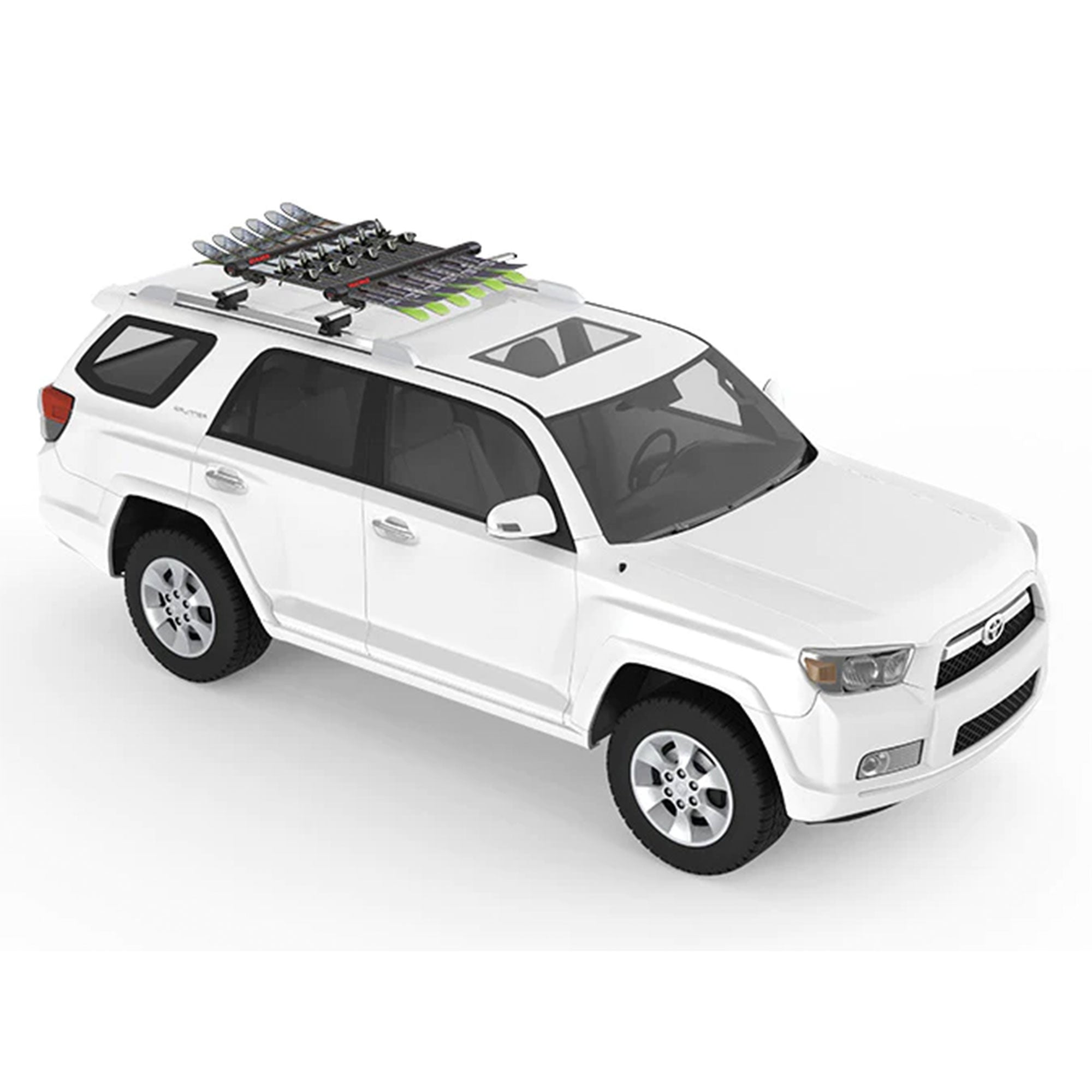 YAKIMA FatCat EVO 6 Skis or 4 Snowboards Roof Rack, Fits T-Slot Crossbars (Used)