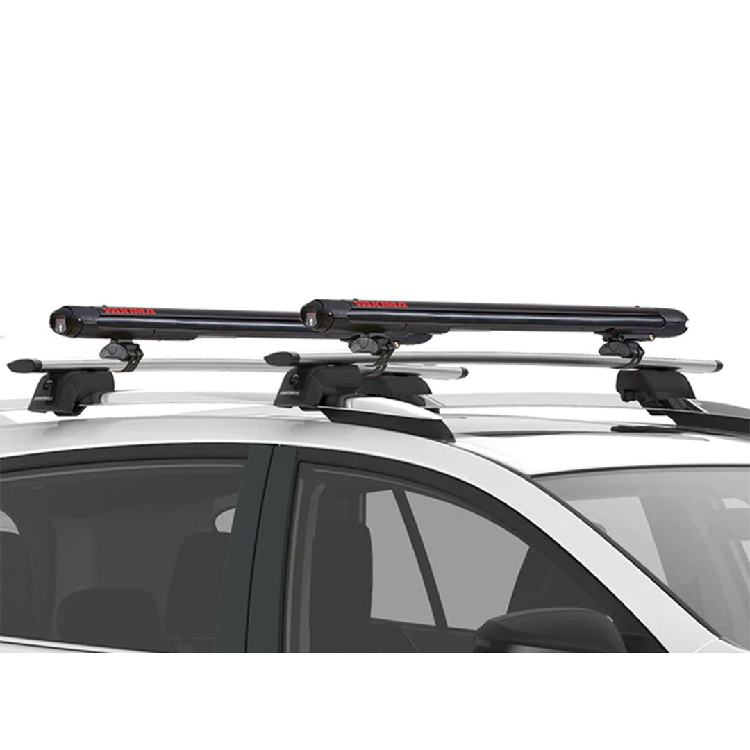 YAKIMA FatCat EVO 6 Skis or 4 Snowboards Mount Roof Rack, Fits T-Slot Crossbars