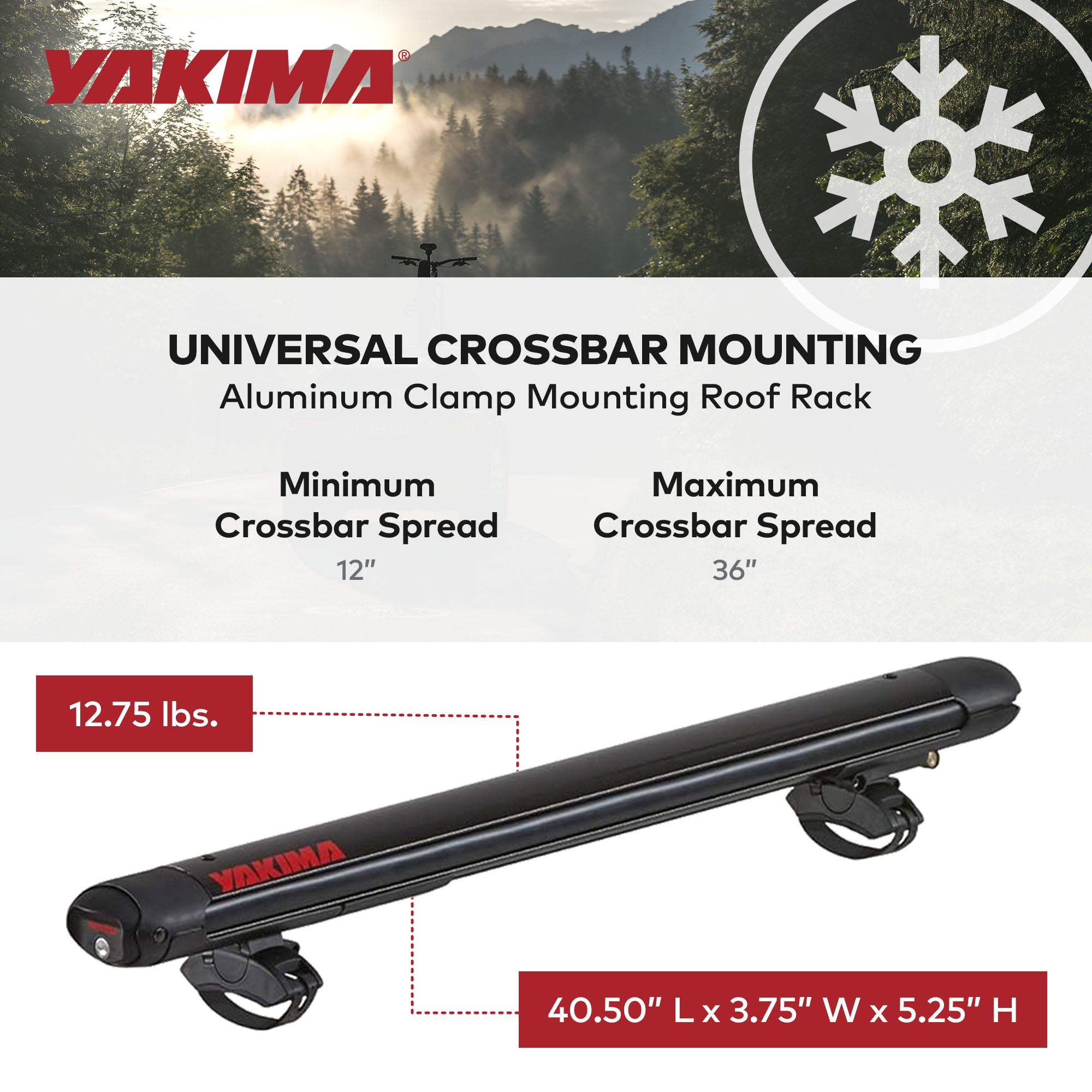 YAKIMA FatCat EVO 6 Skis or 4 Snowboards Roof Rack, Fits T-Slot Crossbars (Used)